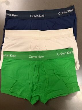 New Calvin Klein Men's Boxer Briefs /Low Rise Trunk Trio.  Cotton